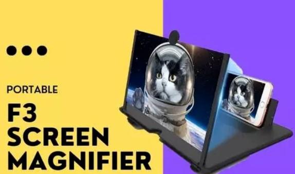 Portable 3D Magnifier for Mobiles Screen